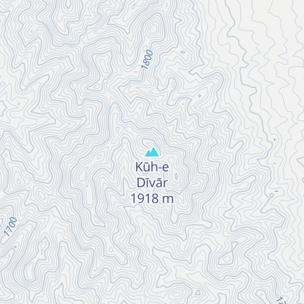 Map of Kūh-e Dīvār
