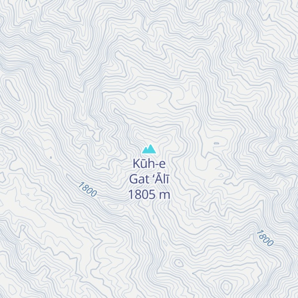Map of Kūh-e Gat ‘Ālī