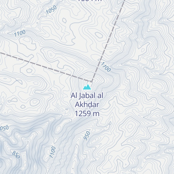 Map of Al Jabal al Akhḑar