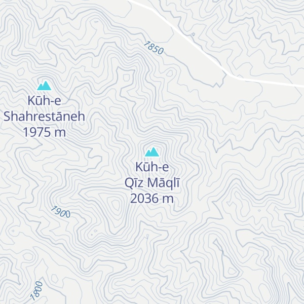 Map of Kūh-e Qīz Māqlī