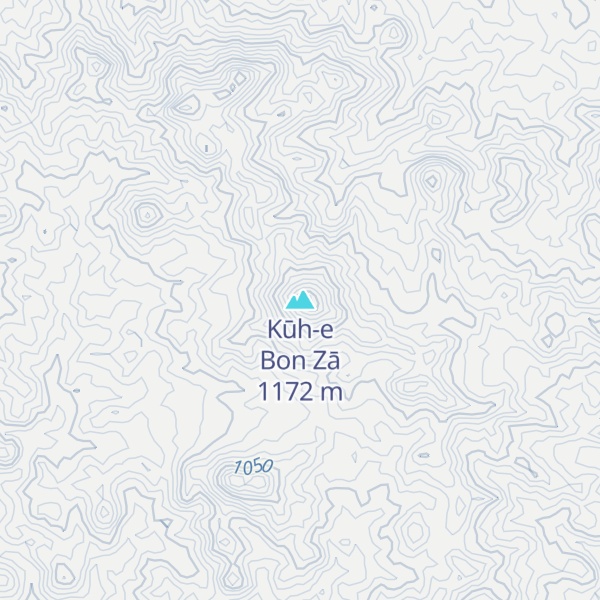 Map of Kūh-e Bon Zā