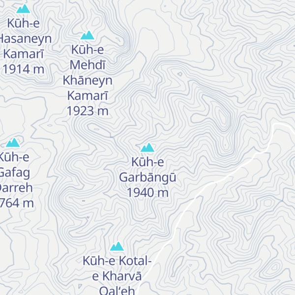 Map of Kūh-e Garbāngū