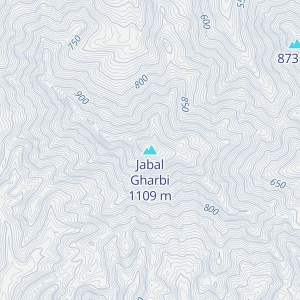 Map of Jabal Gharbi