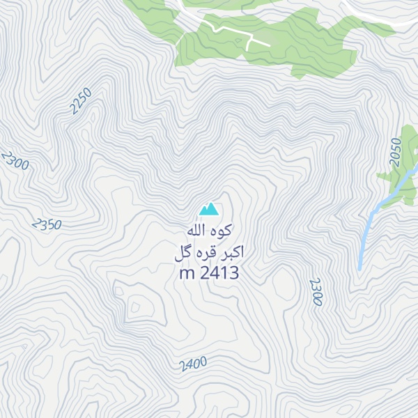 Map of کوه الله اکبر قره گل