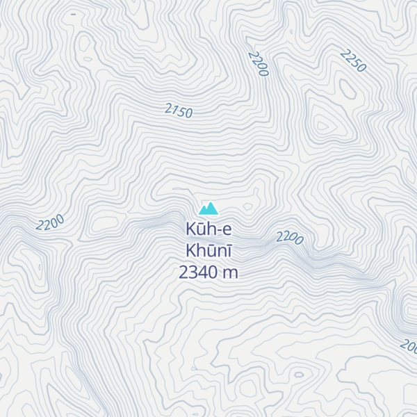 Map of Kūh-e Khūnī