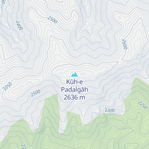Map of Kūh-e Padalgāh