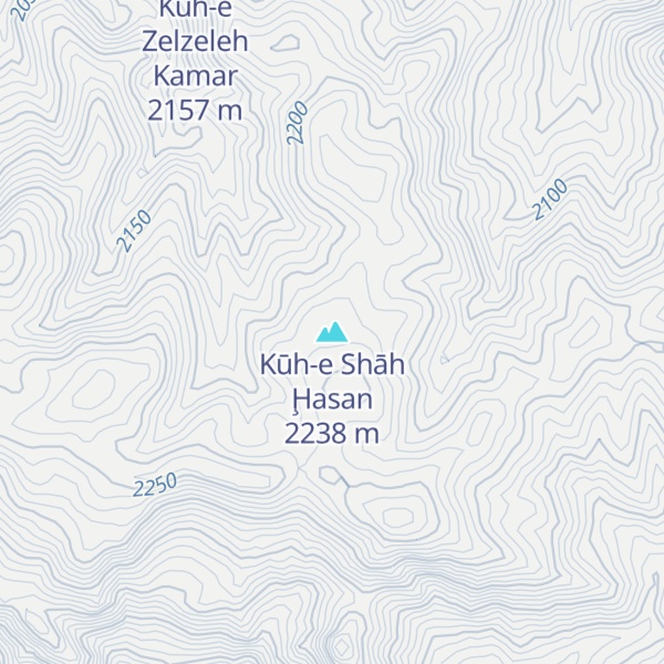 Map of Kūh-e Shāh Ḩasan