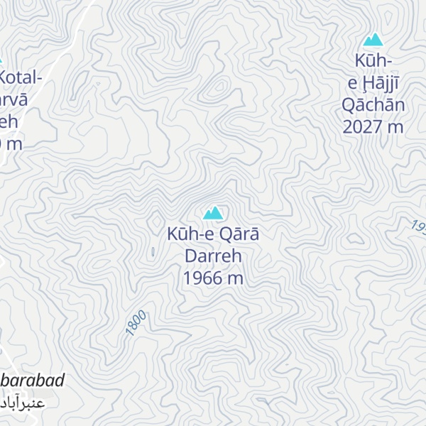Map of Kūh-e Qārā Darreh