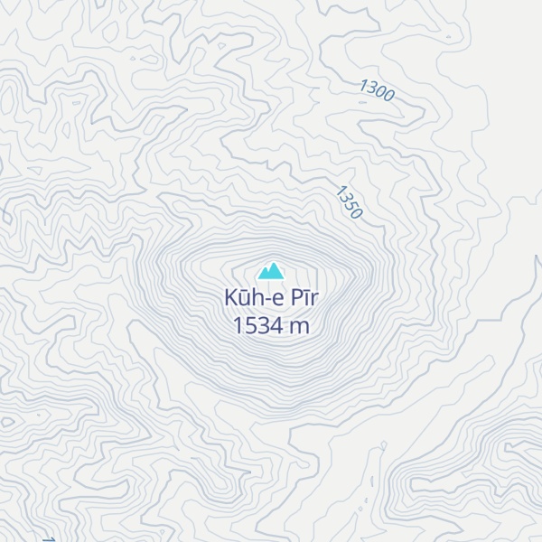 Map of Kūh-e Pīr