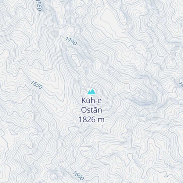 Map of Kūh-e Ostān
