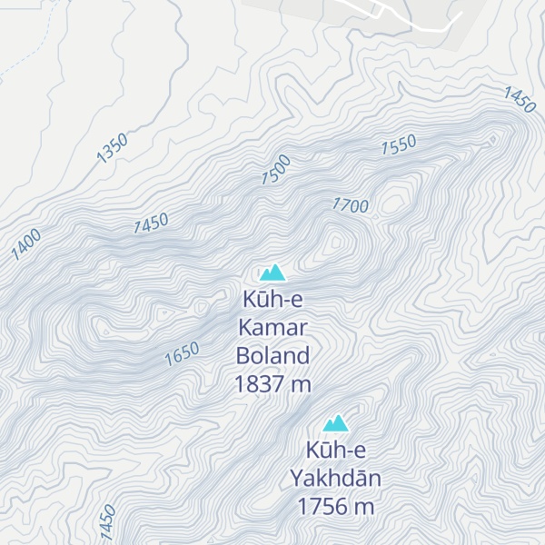 Map of Kūh-e Kamar Boland