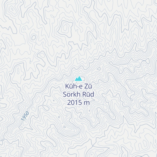 Map of Kūh-e Zū Sorkh Rūd