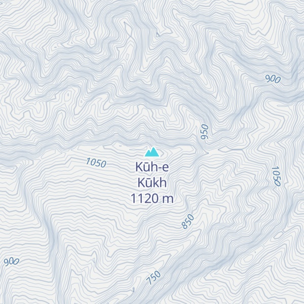 Map of Kūh-e Kūkh