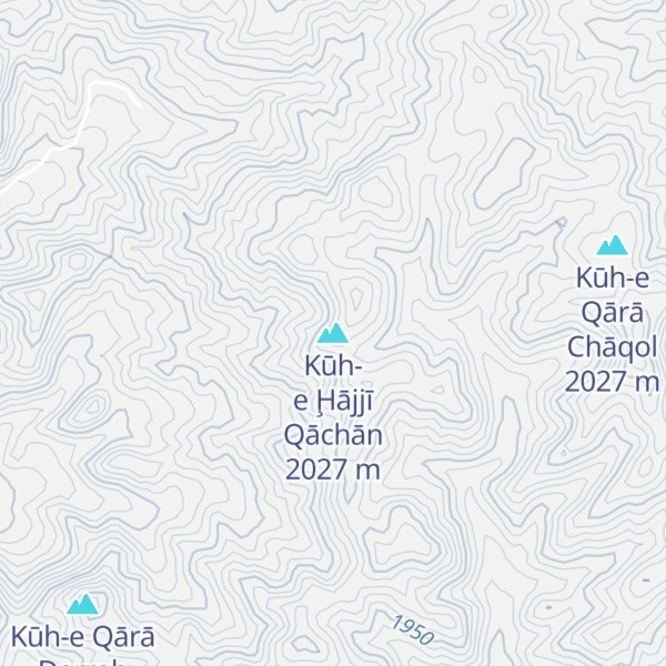 Map of Kūh-e Ḩājjī Qāchān