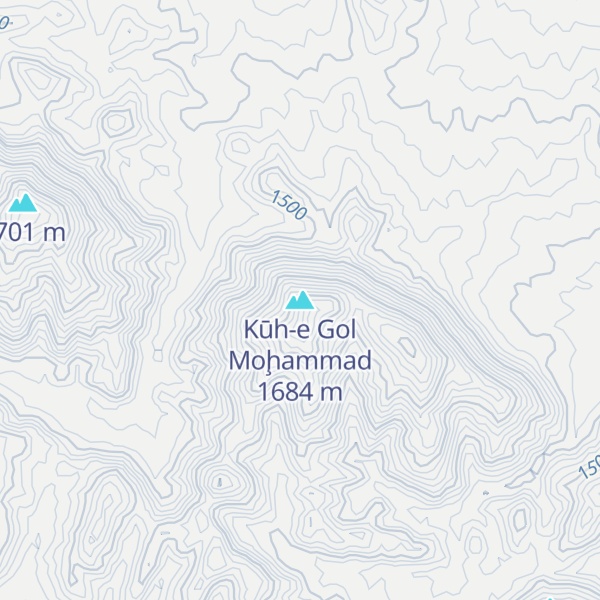 Map of Kūh-e Gol Moḩammad