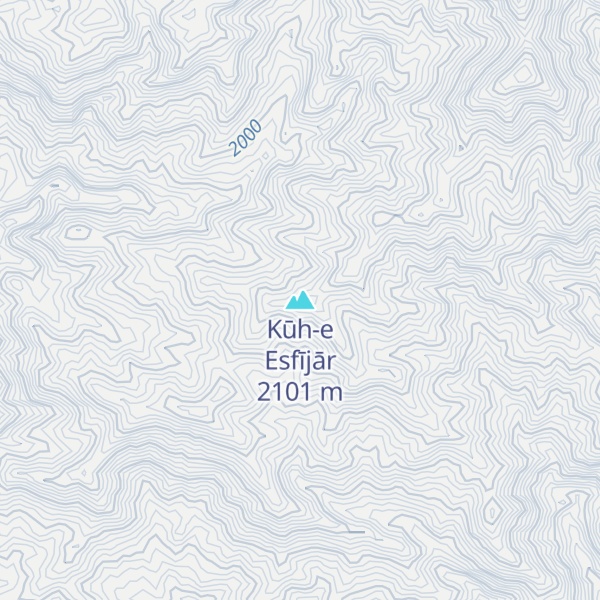 Map of Kūh-e Esfījār
