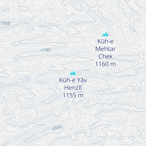 Map of Kūh-e Yāv Henzīl
