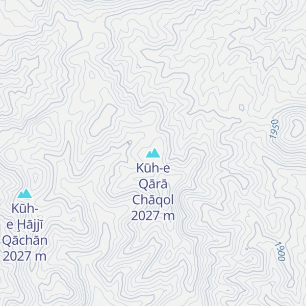 Map of Kūh-e Qārā Chāqol