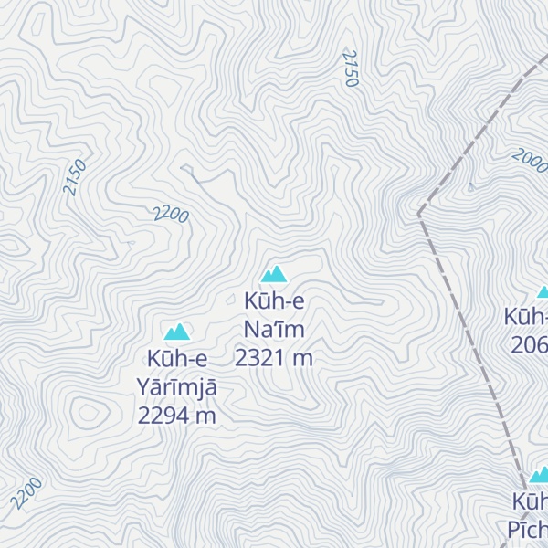 Map of Kūh-e Na‘īm