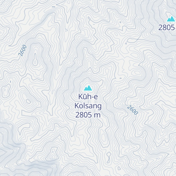 Map of Kūh-e Kolsang