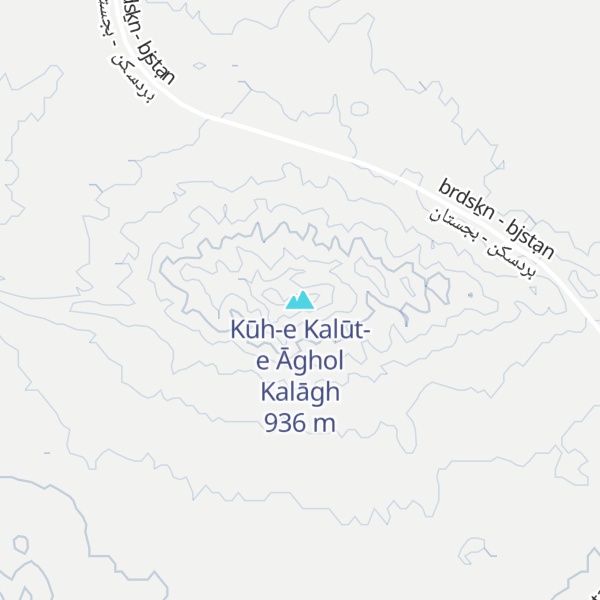 Map of Kūh-e Kalūt-e Āghol Kalāgh