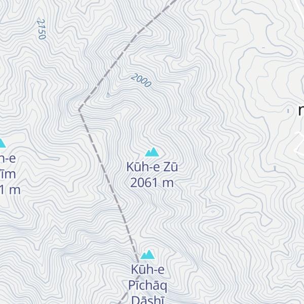 Map of Kūh-e Zū