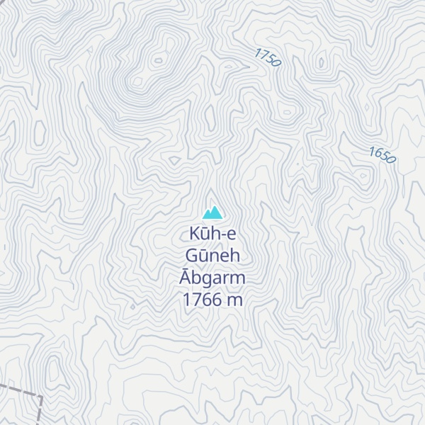 Map of Kūh-e Gūneh Ābgarm