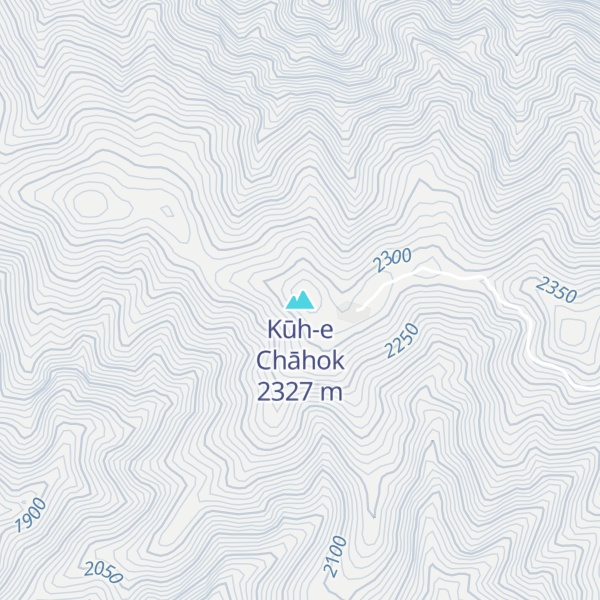 Map of Kūh-e Chāhok