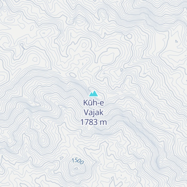 Map of Kūh-e Vajak