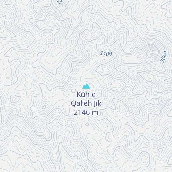Map of Kūh-e Qal‘eh Jīk