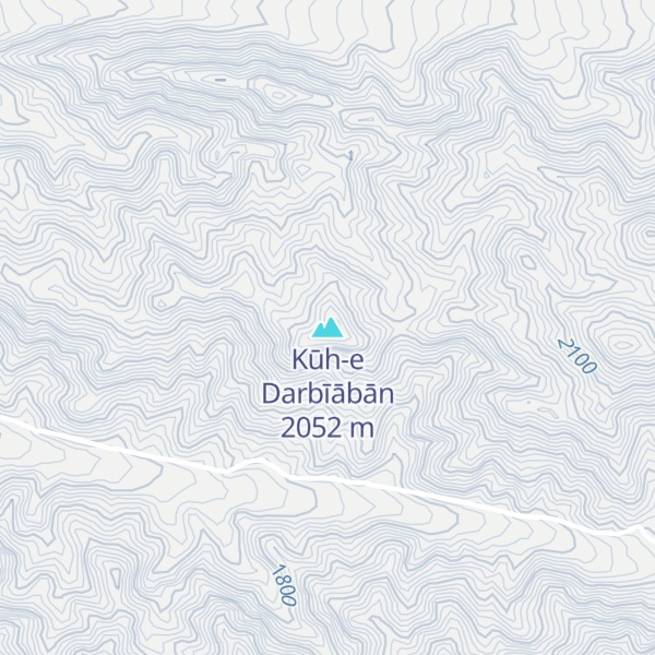 Map of Kūh-e Darbīābān