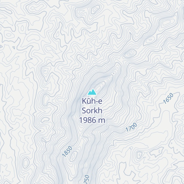 Map of Kūh-e Sorkh