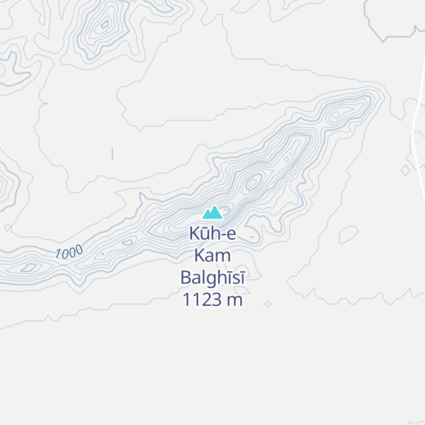 Map of Kūh-e Kam Balghīsī