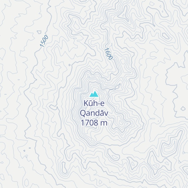 Map of Kūh-e Qandāv