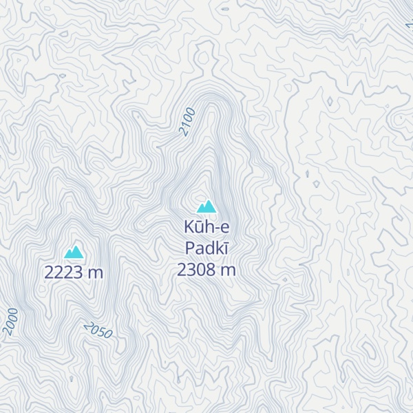 Map of Kūh-e Padkī