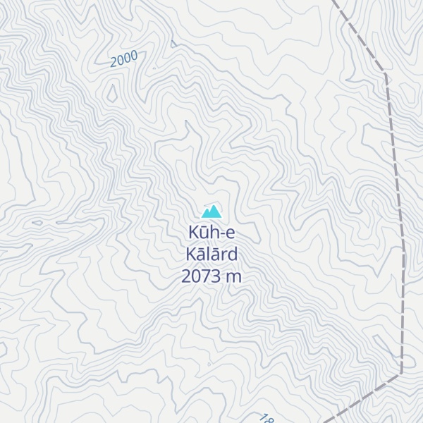 Map of Kūh-e Kālārd