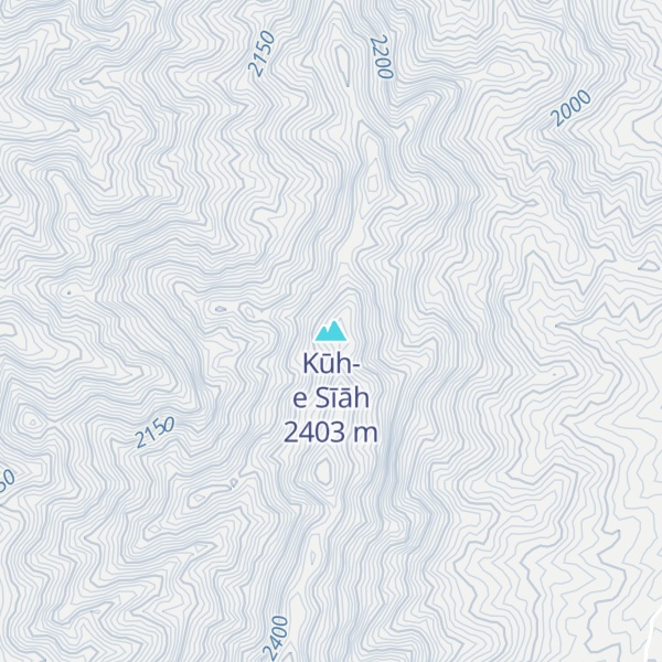 Map of Kūh-e Sīāh