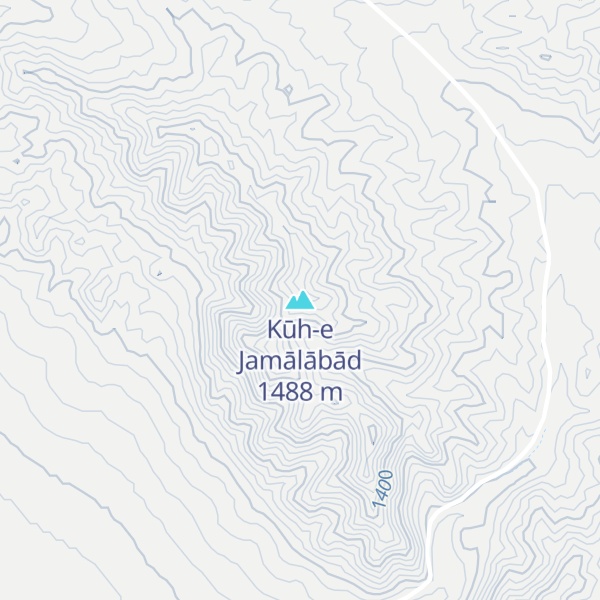 Map of Kūh-e Jamālābād