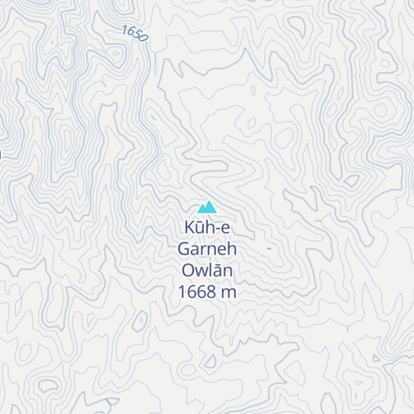 Map of Kūh-e Garneh Owlān