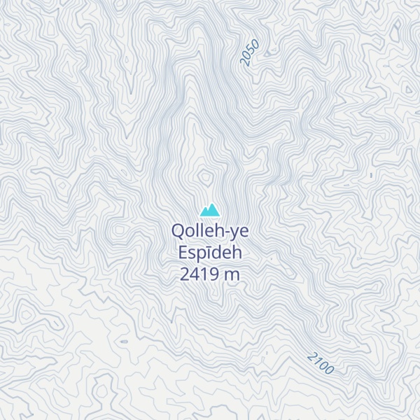 Map of Qolleh-ye Espīdeh