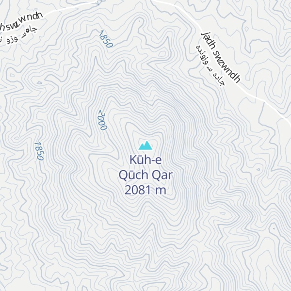 Map of Kūh-e Qūch Qar