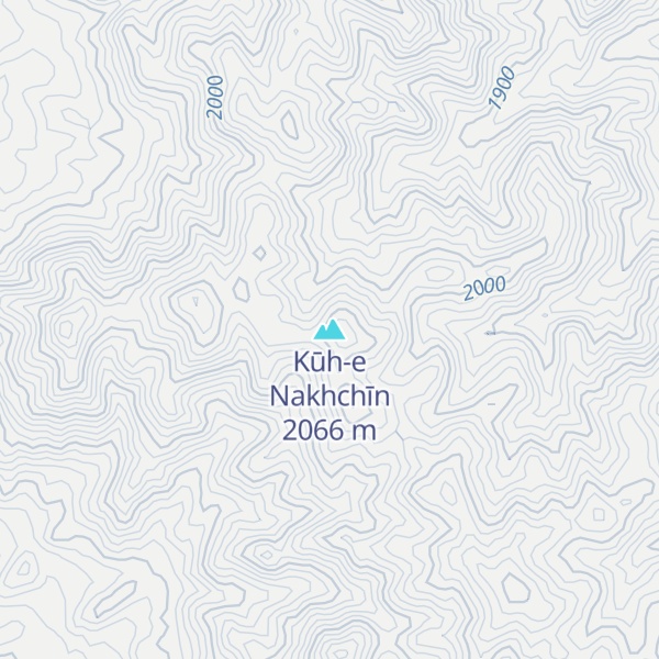 Map of Kūh-e Nakhchīn