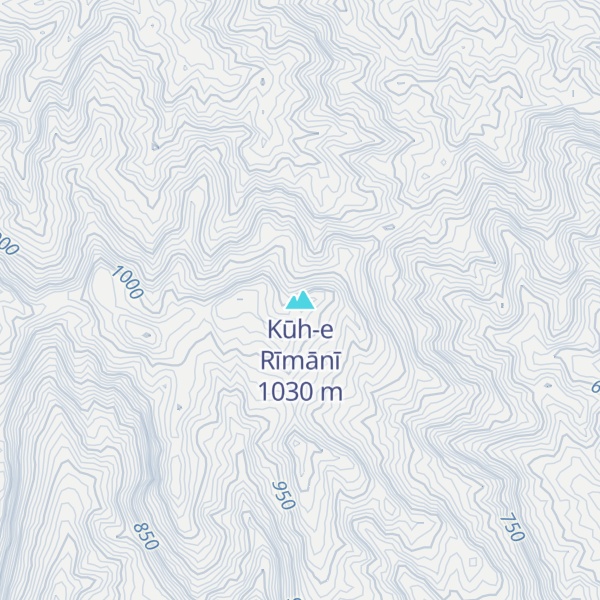 Map of Kūh-e Rīmānī