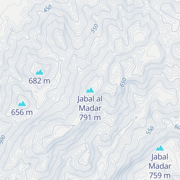 Map of Jabal al Madar