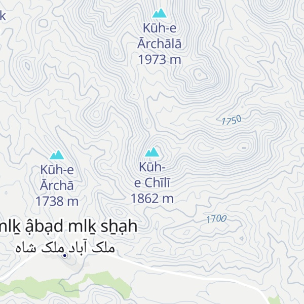 Map of Kūh-e Chīlī