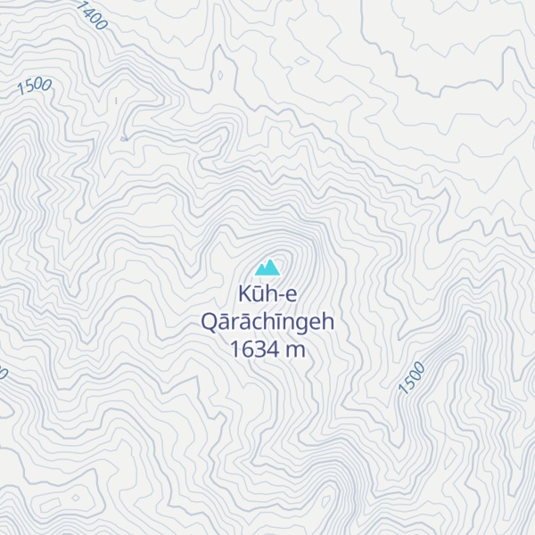 Map of Kūh-e Qārāchīngeh