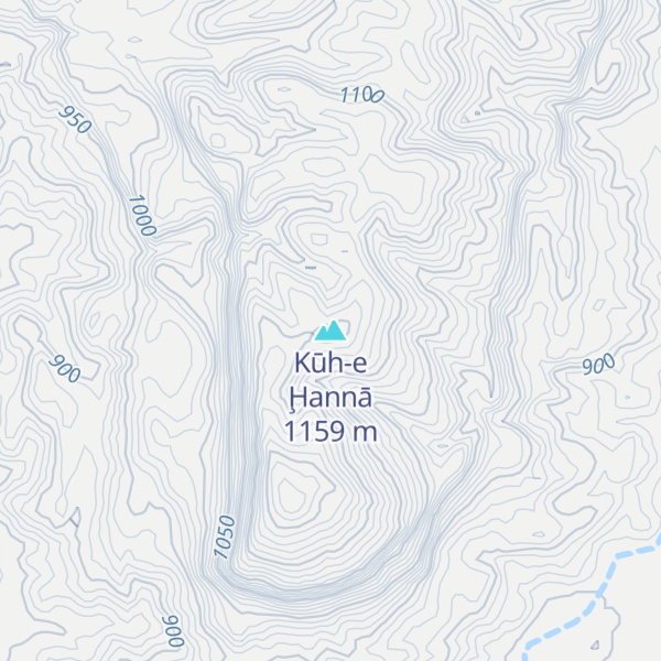 Map of Kūh-e Ḩannā