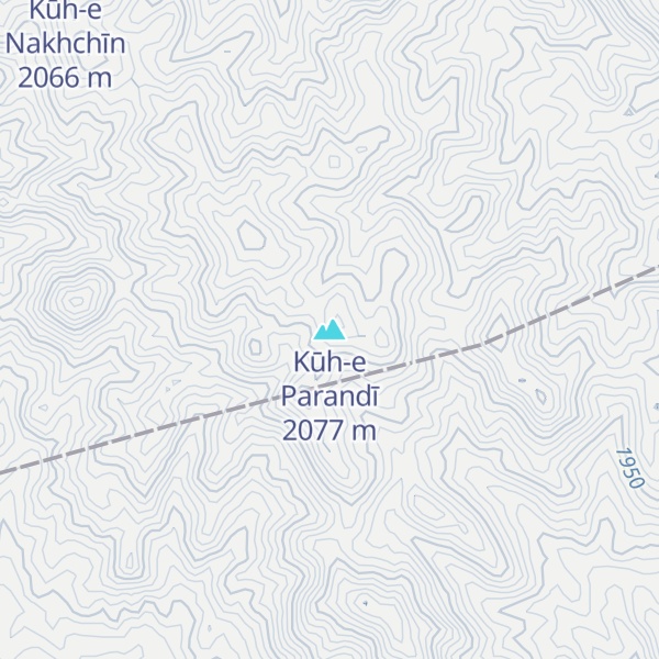 Map of Kūh-e Parandī