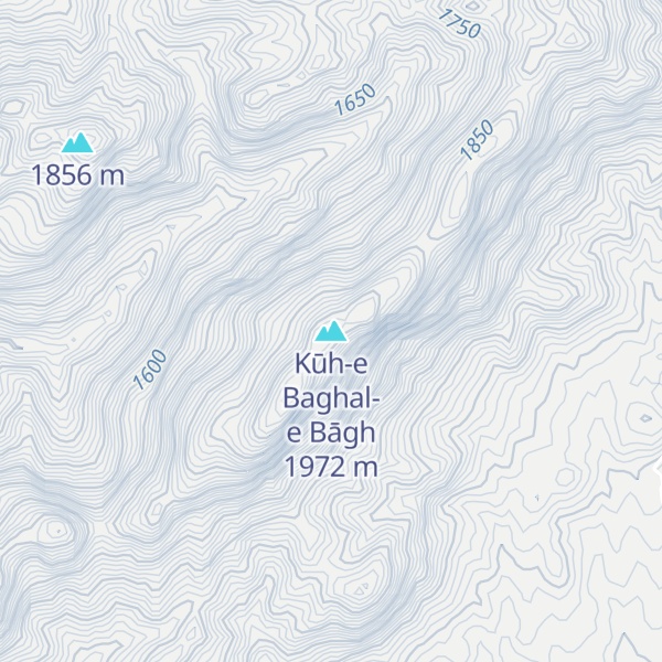 Map of Kūh-e Baghal-e Bāgh
