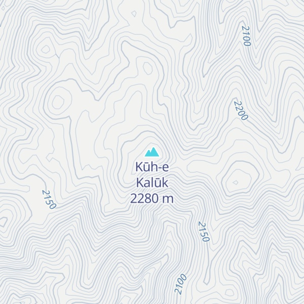 Map of Kūh-e Kalūk